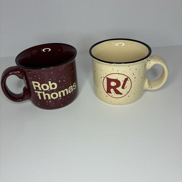 LOT 2 ROB THOMAS MUGS CUPS swag fan merchandise Pop music concert memorabilia - Picture 1 of 5
